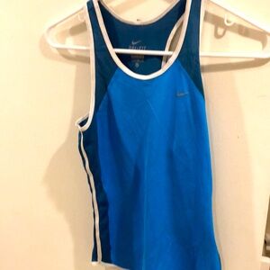 Blue Nike workout top